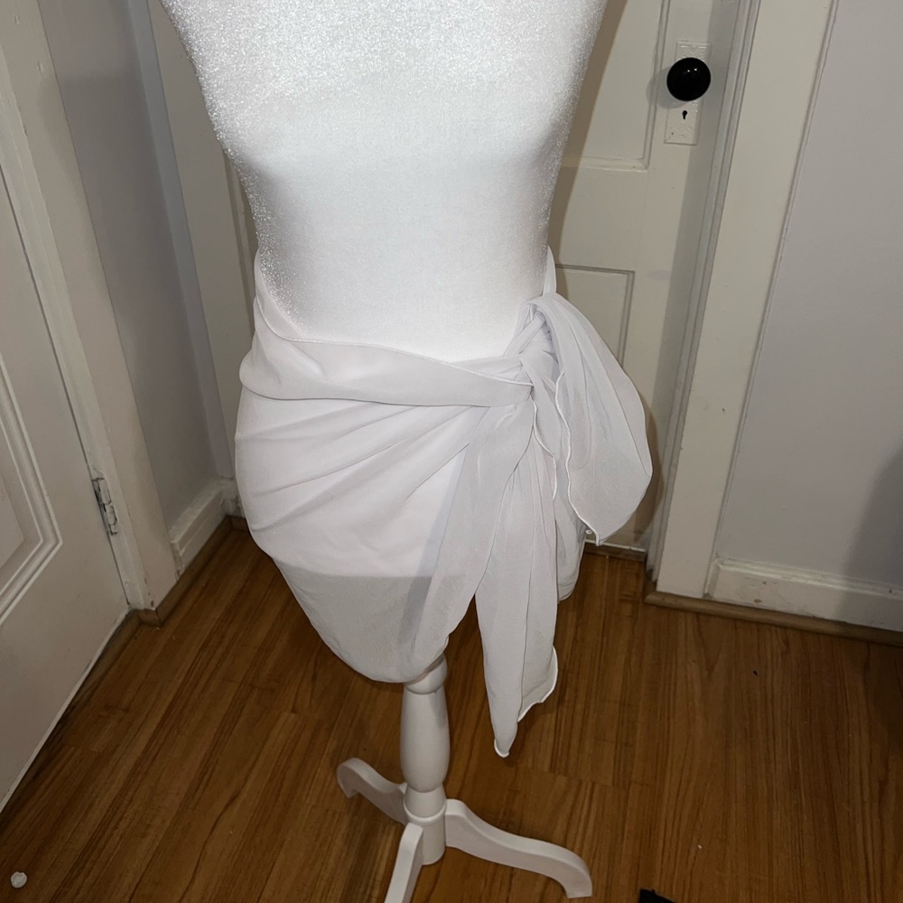 Sheer white sarong